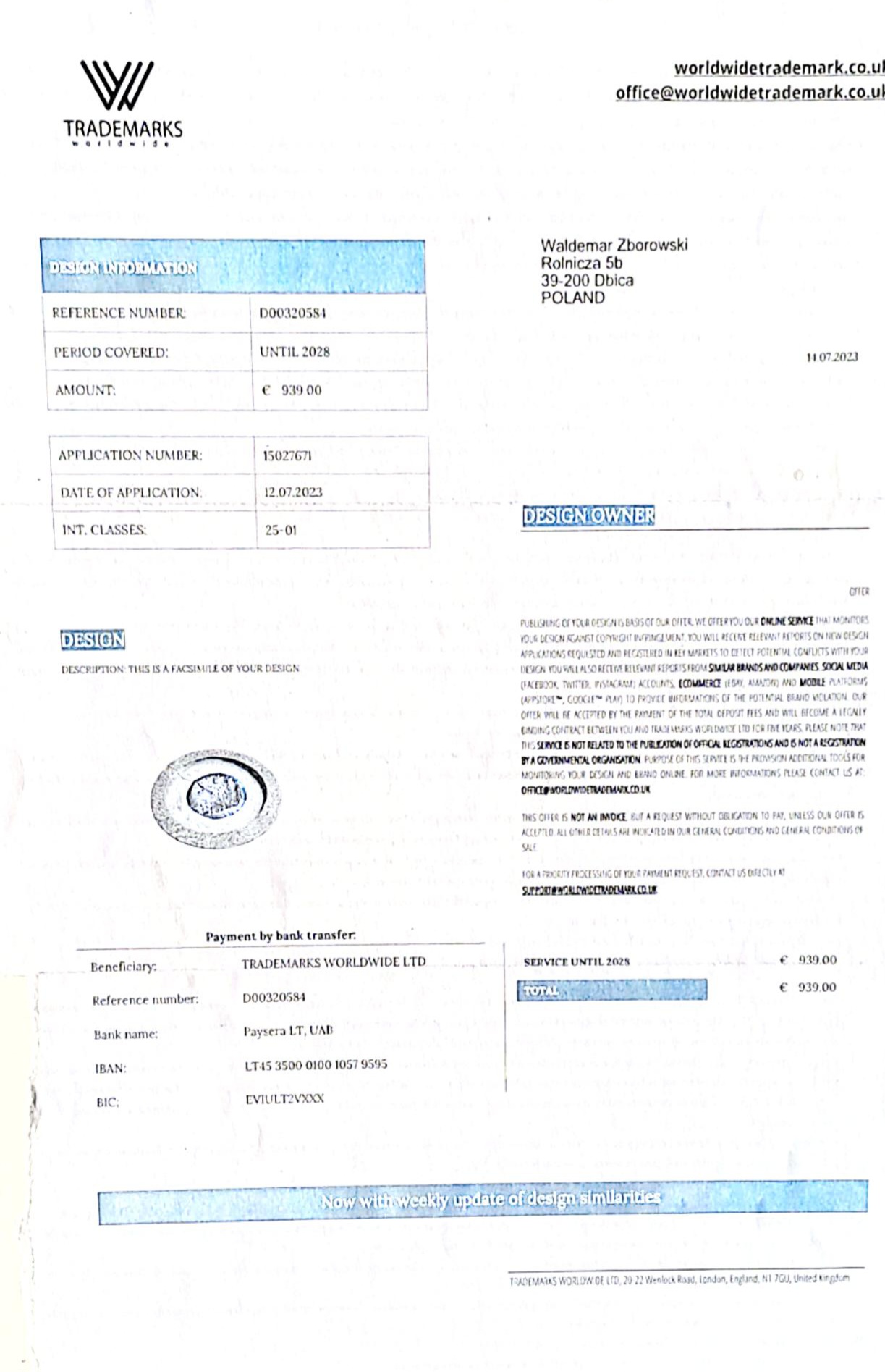 Certyfikat EUIPO innoVal
