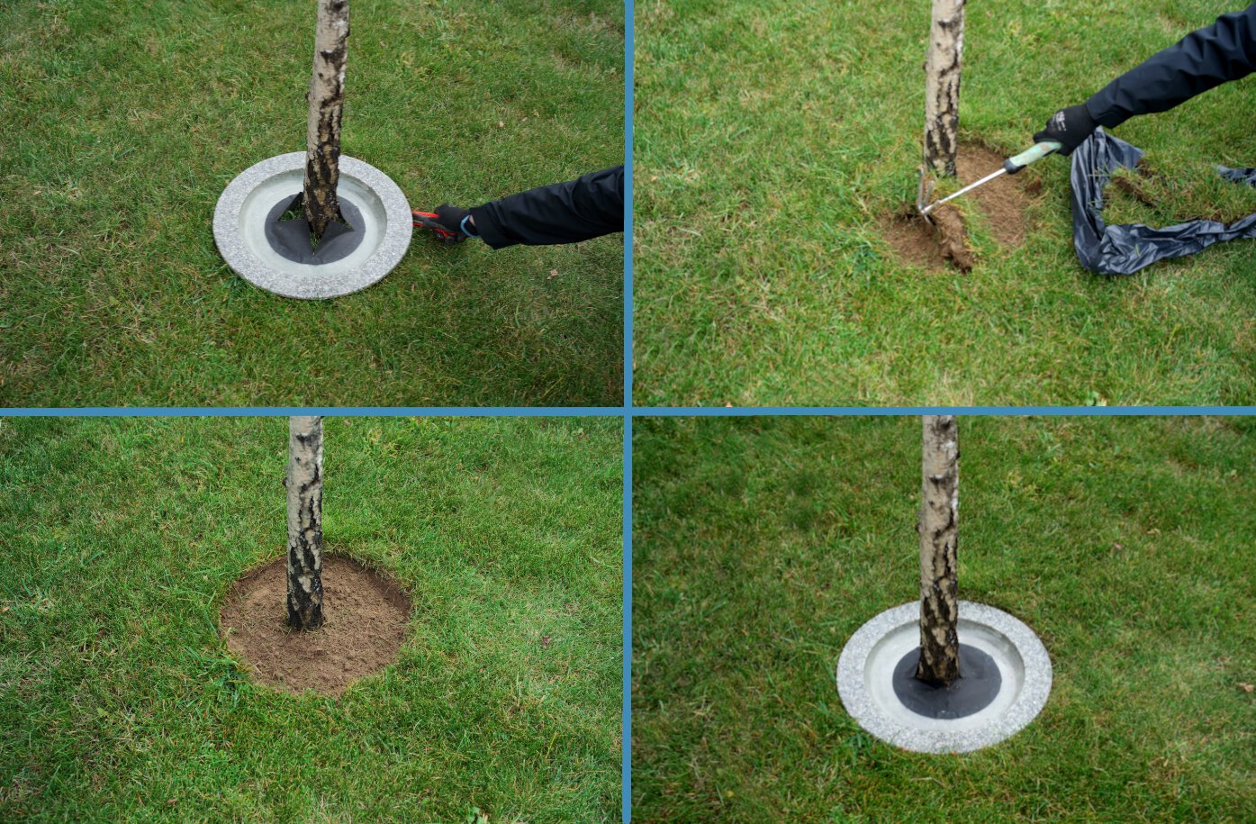 Krok 2: Osadzenie w gruncie i klamra