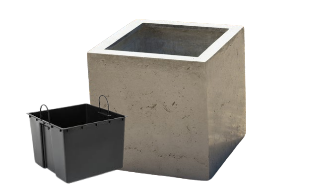 Donica betonowa Cube 40x40x40 cm - mrozoodporny beton GRC